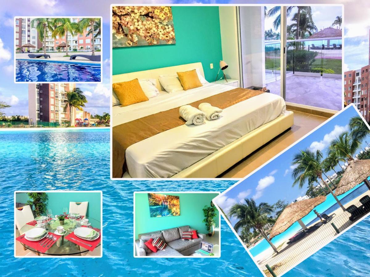 Escape Al Caribe Con Una Vista Impresionante En Pilarita'S Dream Lagoons Канкун Екстериор снимка